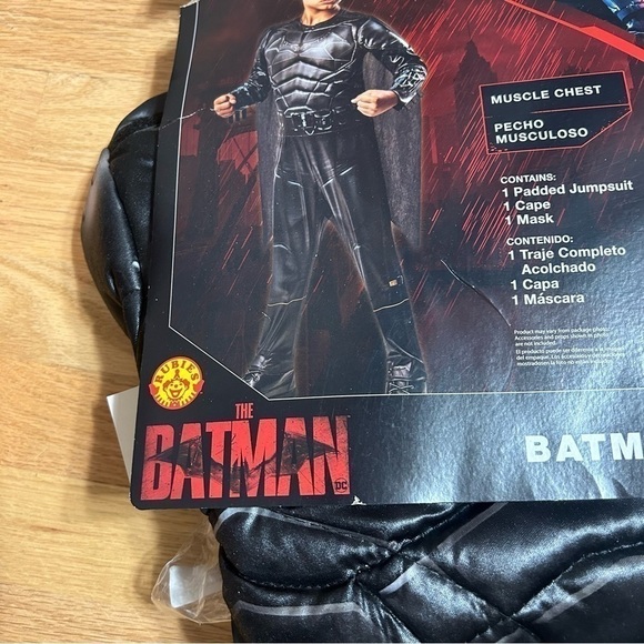 Batman Costume NEW Sz 8 Kids Boys DC Black Halloween Superhero - Picture 5 of 7